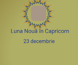 Luna Nouă în Capricorn 2022